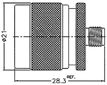 NM-SMAF1-NT3G-50 N Plug To SMA Jack Adapter