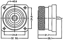 7166551A1-120STS-50 Str. panel-Receptacle jack