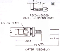 1236412A1-N-3GT30G-179U-75 Str. Bulkhead jack