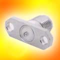 Panel mount jack receptacle-2 hole flange