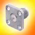 Panel mount jack receptacle-4 hole sq flange