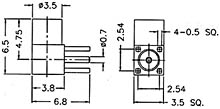 MMCX6252N1-3GT30G-50 R/A Jack For Printed Circuits