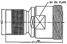 N Plug To 7/16 Jack Adapter