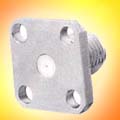 SMA6551K1-3GT50G-.015 Panel mount jack receptacle-4 hole sq flange